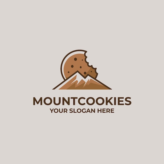 Cookies Mountain Cafe Logo Template