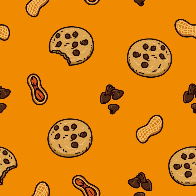 Cookies peanut pattern