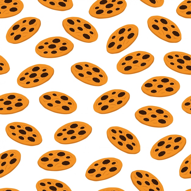 Cookies seamless pattern vector design