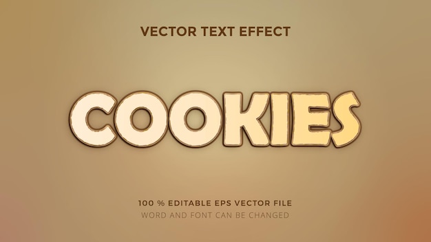 Cookies tekst effect