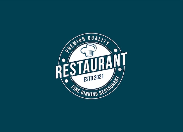 Cooking Chef and Modern Dining Restaurant logo Design