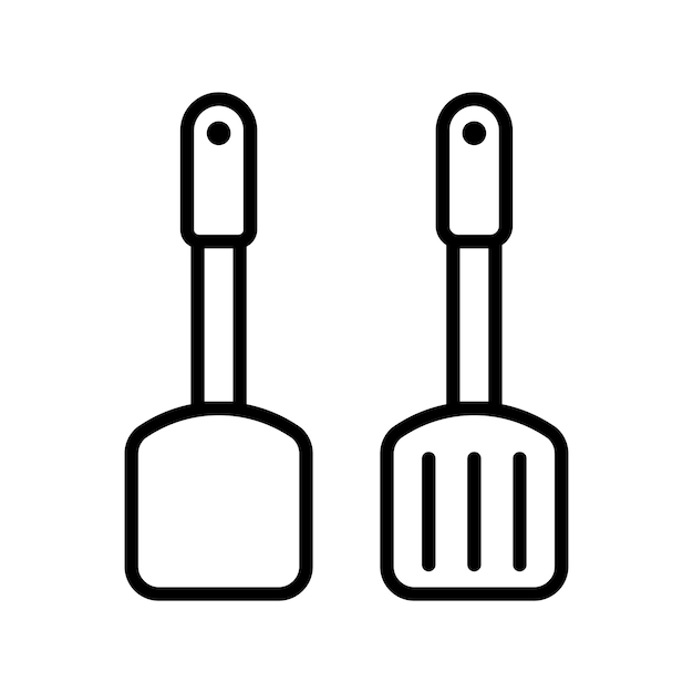Cooking Companion De iconische spatula vector sjabloon plat