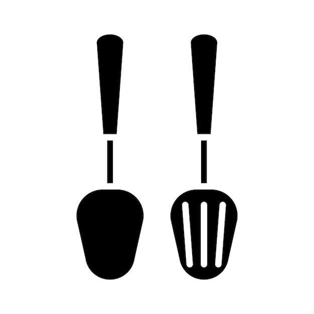 Кулинарный компаньон Iconic Spatula векторный шаблон плоский