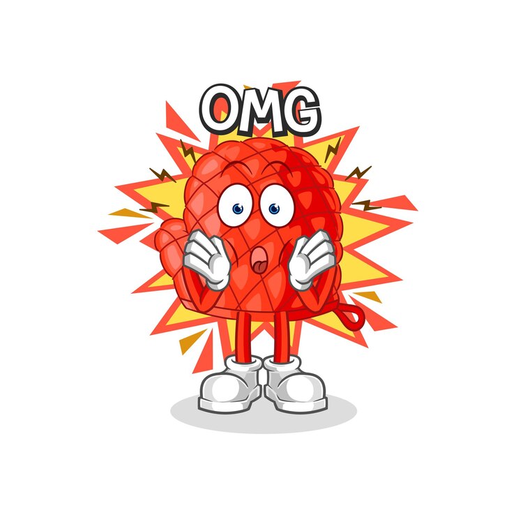 Vector cooking glove oh my god vector cartoon character