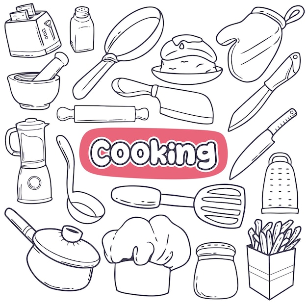 Кулинария рисованной иконки