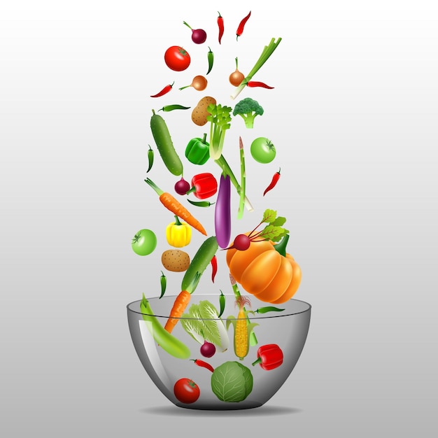 Кулинарная инфографика Свежий салат Детальная векторная икона Серия продуктов питания и напитков и ингредиентов fo
