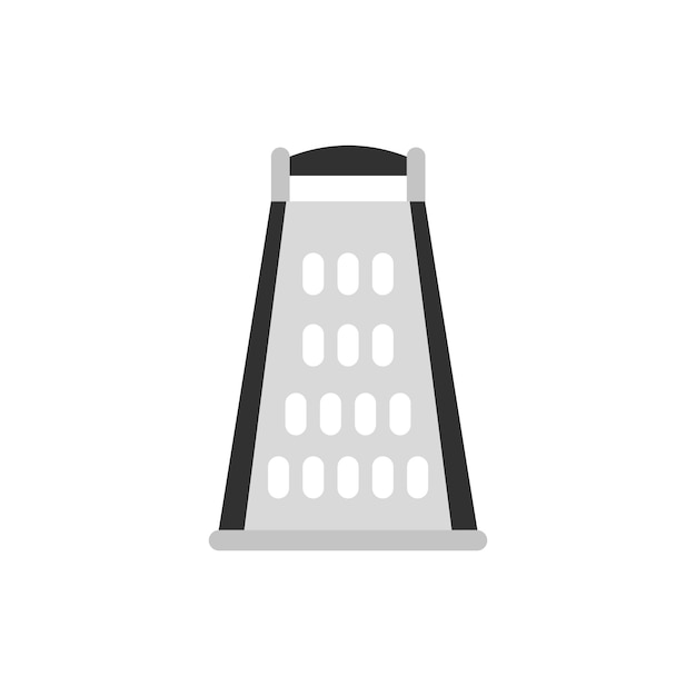 Cooking kitchen grater icon in flat style isolated on white background