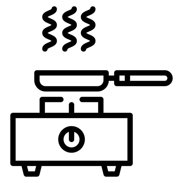 Vector cooking line illustration