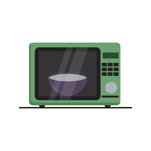 Cooking Microwave Home appliance flat design