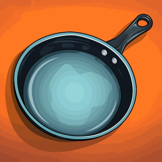 Vector cooking pan