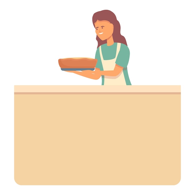 Vector cooking show icon cartoon vector online cook food chef