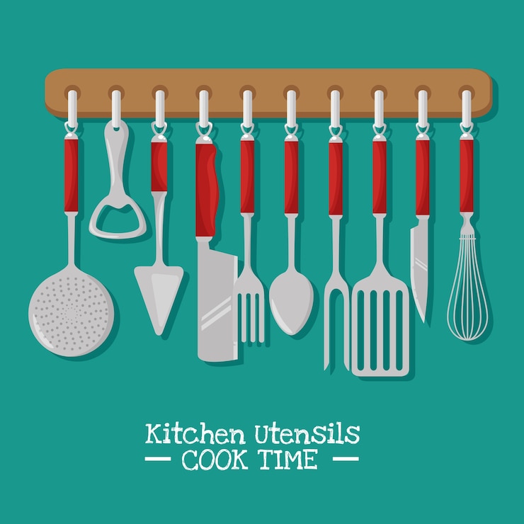 Vector cooking time concept
