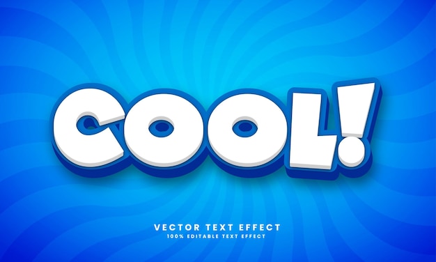 Vector cool 3d vector editable text effect with background