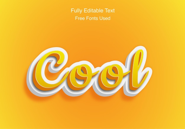 Cool 3d word editable 3d text