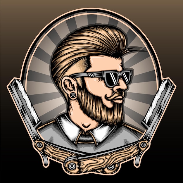 cool barber man.