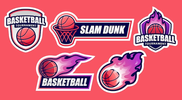 Cool Basketball Stickers for All Basketball Community Sport and Competition Illustration Theme