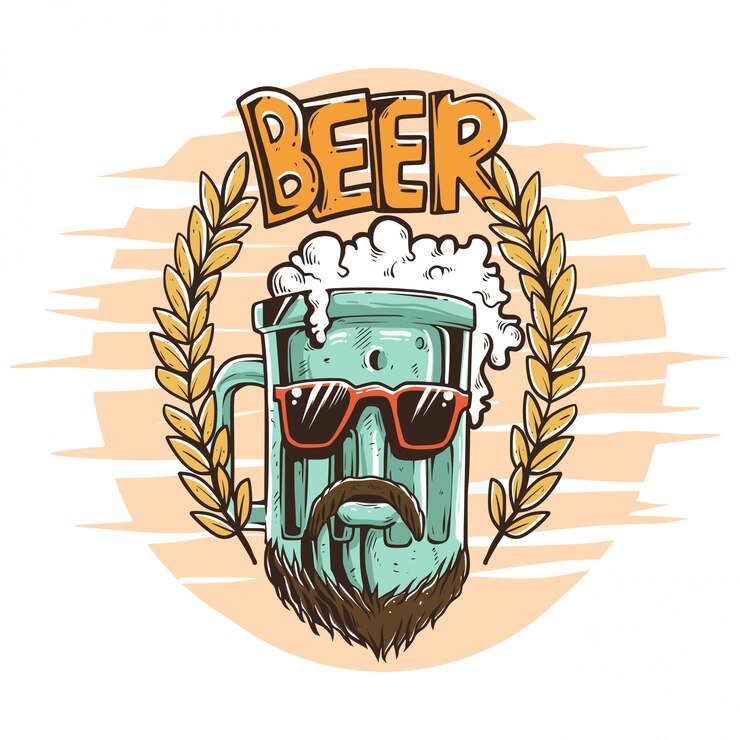 Cool beer  illustration