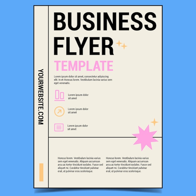 cool business poster print template