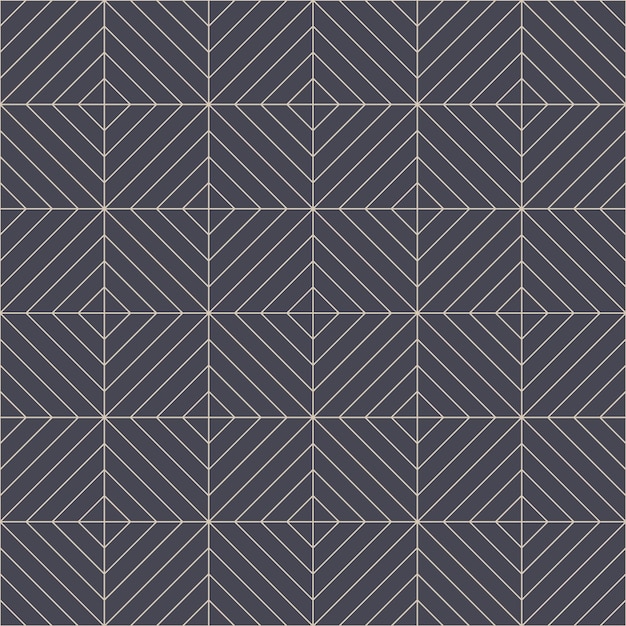 Cool Classical Geometric Outline Neat Seamless Pattern Vector Abstract Wallpaper