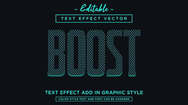 Cool color combination pattern style text effect