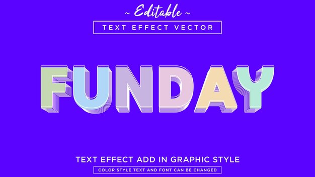 Cool color combination text effect style fully editable text