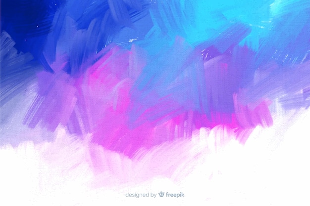 Vector cool colors abstract hand painted background