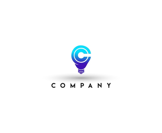 Cool Concept Logo lamp vector