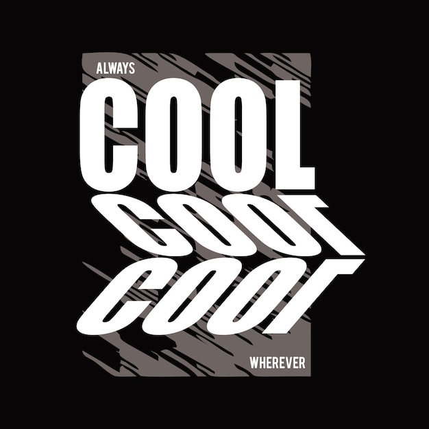 cool design typography vector illustration