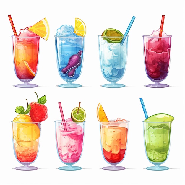 Vector cool drinks