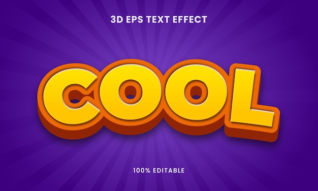 Cool Editable 3D Style Text Effect Design