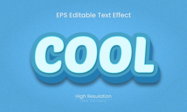 Cool editable text effect design