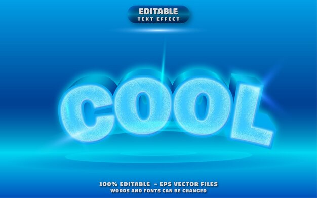 Vector cool editable text effect