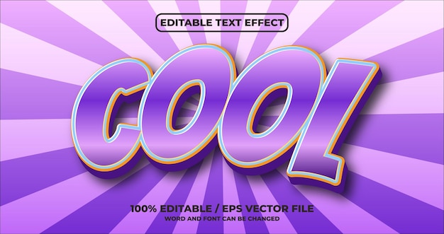 Cool editable text effect