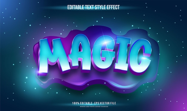 Vector cool fancy stylish game title show text style effect. editable vector font