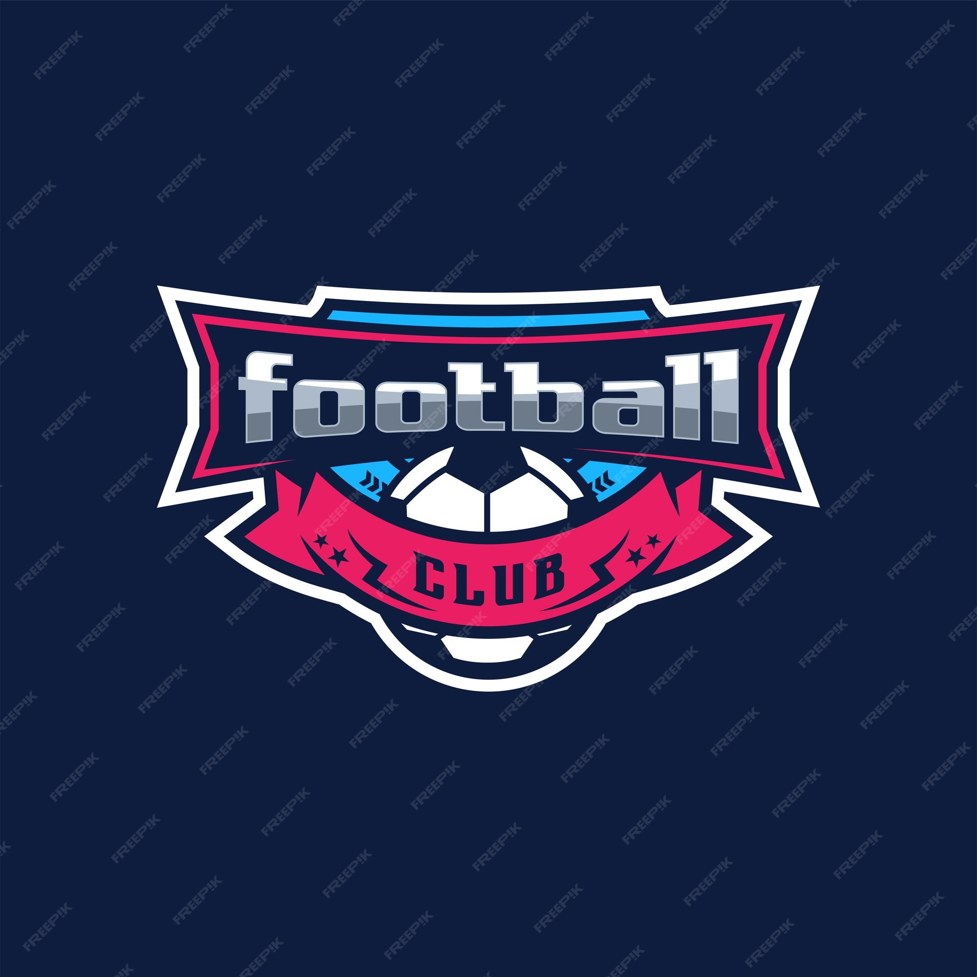 Premium Vector | Cool football logo design with vector
