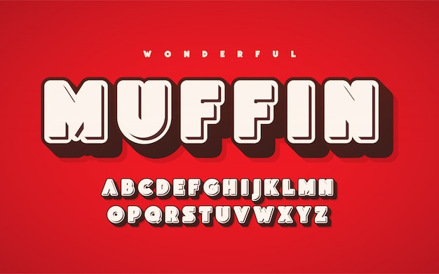 Cool and funny english alphabet letters
