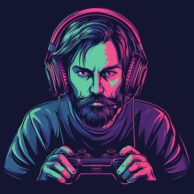 Cool gaming-t-shirtontwerp