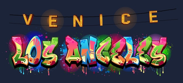 A Cool Genuine Wildstyle Graffiti Name Design Los Angeles Venice Beach