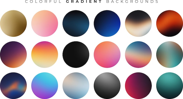 Cool Gradient Set voor digitale toepassingen