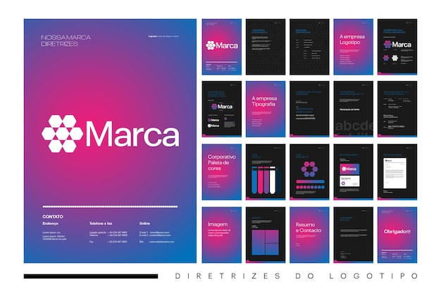 Cool logo and brand guidebook template