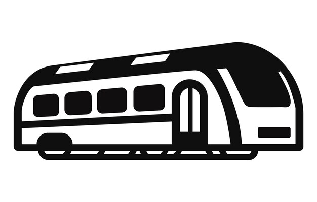 Trasporto pubblico dal design piatto e moderno