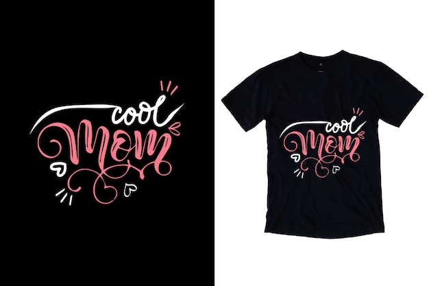 Cool moeder typografie tshirt ontwerp