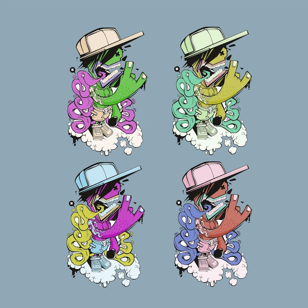 Cool monster color variations