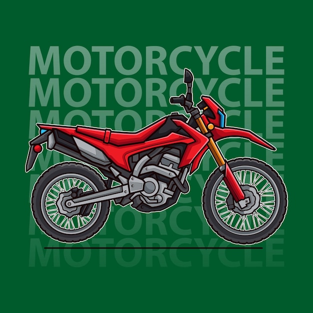 Cool motorcycle vector 11