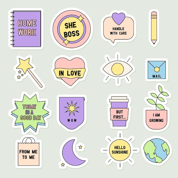 Cool planner sticker pack