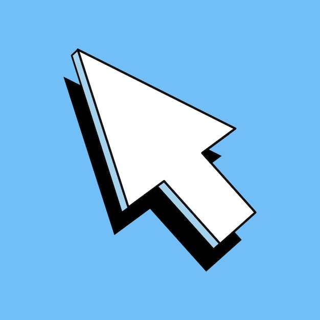 Vector cool pointer cursor arrow graphic