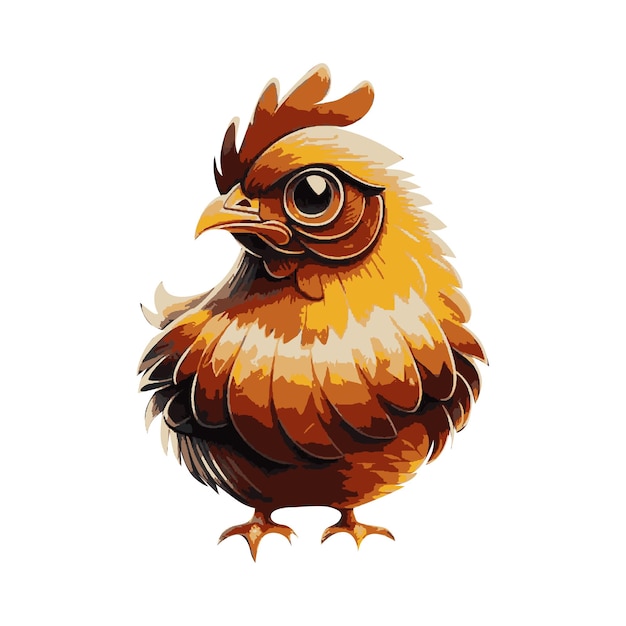 cool and short chicken vector design