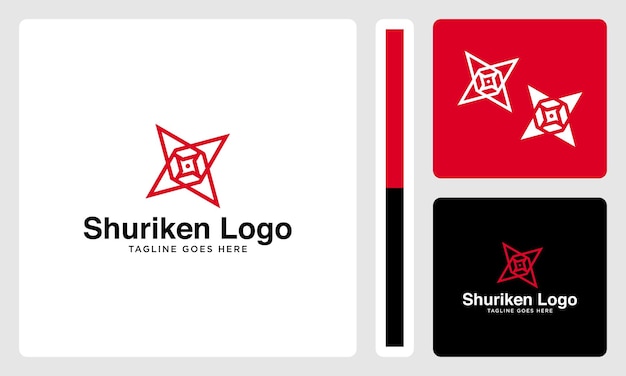 cool shuriken vector logo