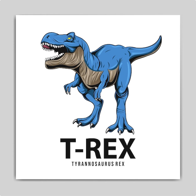 Прикольный принт с изображением динозавра T Rex