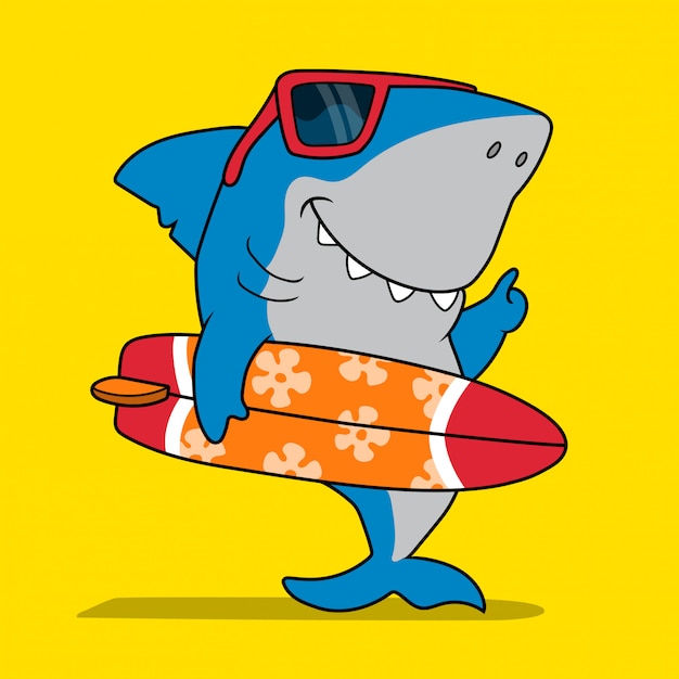 Cool Surfer shark.